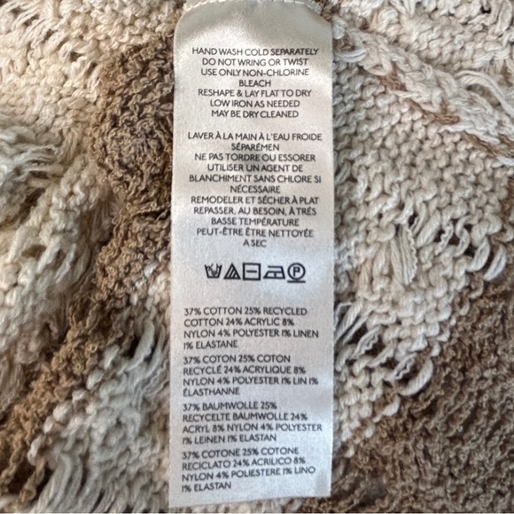 Anthropologie Pilcro Neutral Cable Knit Oversized Woman’s Size Small Sweater - Picture 6 of 10